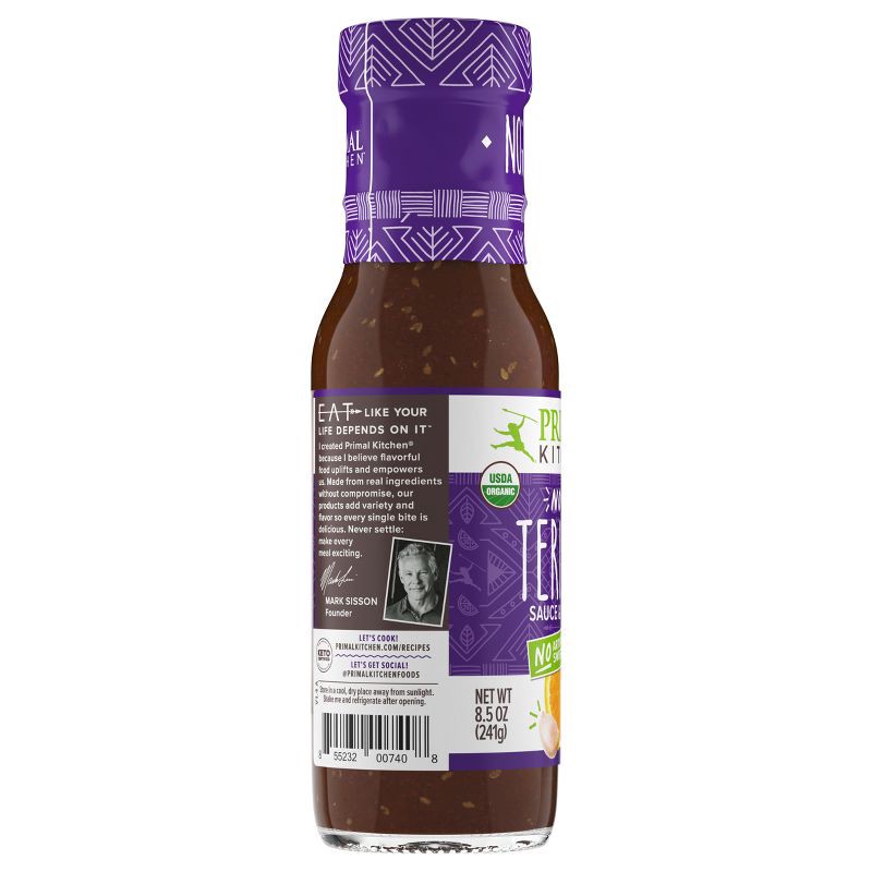 slide 2 of 7, Primal Kitchen No Soy Organic Teriyaki Sauce & Marinade - 8.5 fl oz, 8.5 fl oz