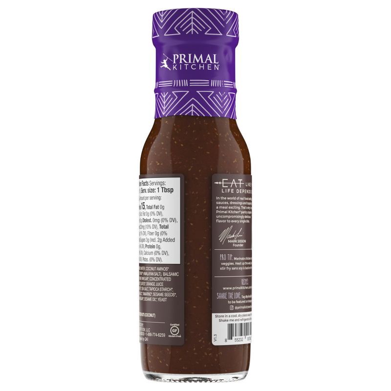 slide 5 of 7, Primal Kitchen No Soy Organic Teriyaki Sauce & Marinade - 8.5 fl oz, 8.5 fl oz