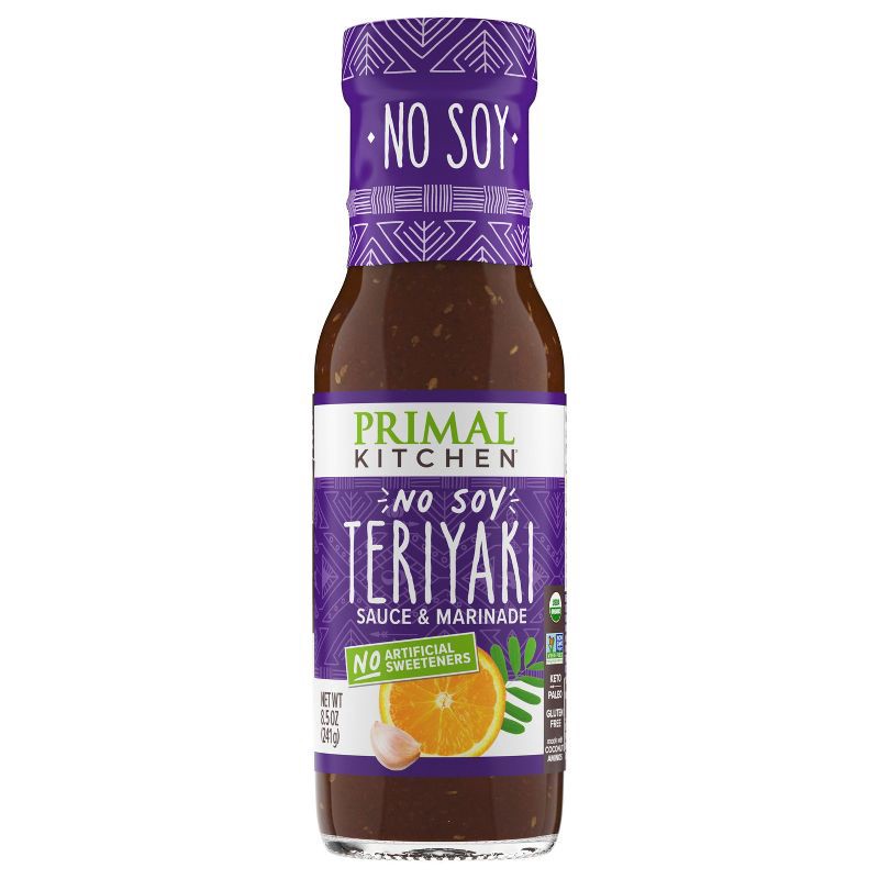 slide 1 of 8, Primal Kitchen No Soy Organic Teriyaki Sauce & Marinade - 8.5 fl oz, 8.5 fl oz