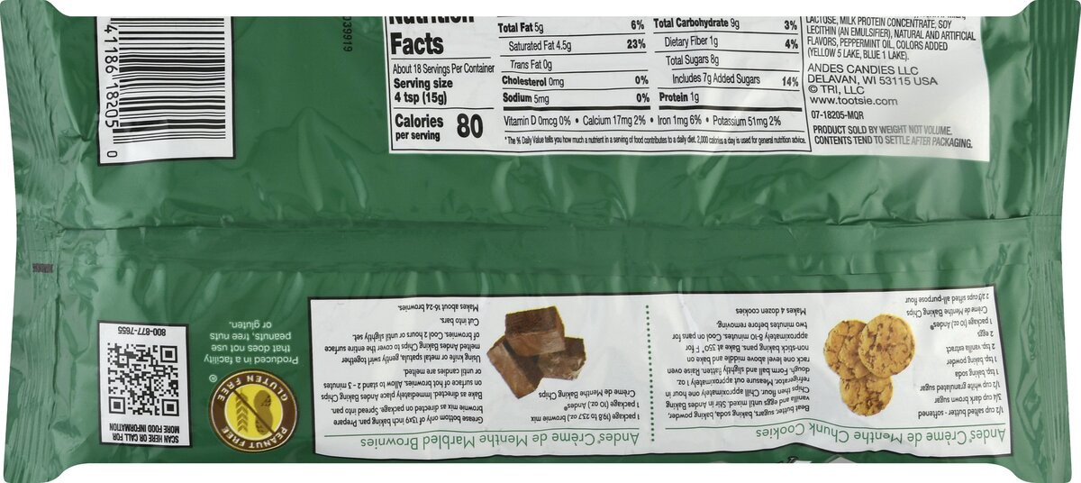 slide 8 of 9, Andes Creme De Menthe Baking Chips 10 oz, 10 oz