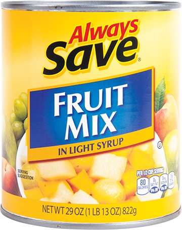 slide 1 of 1, Always Save Fruit Mix In Light Syrup, 29 oz