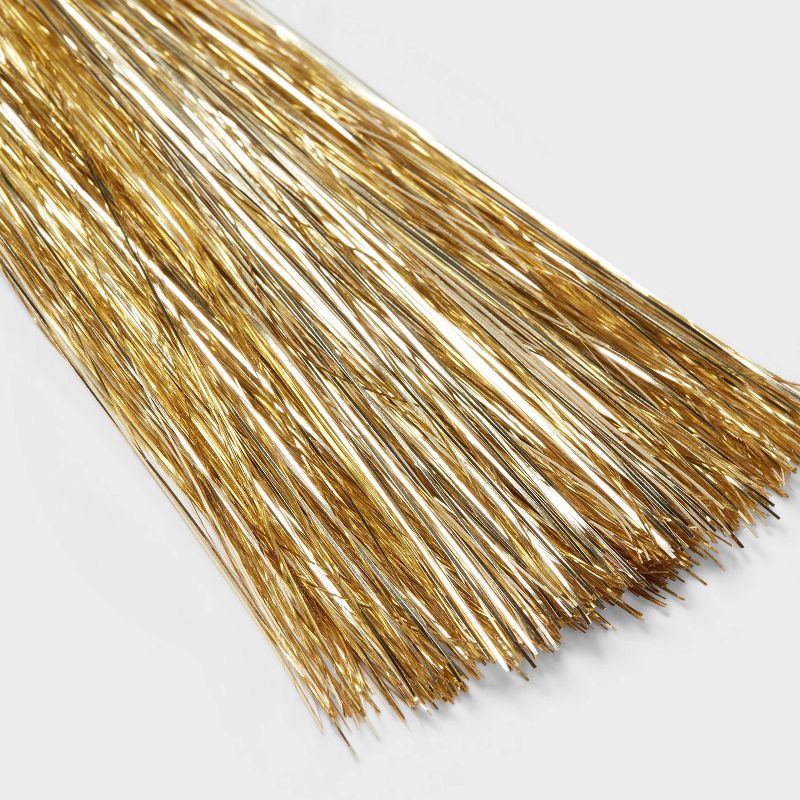 slide 3 of 3, 1000ct Tinsel Icicle Christmas Tree Ornament Champagne - Wondershop™: Indoor Use, Snow Theme, 1000 ct