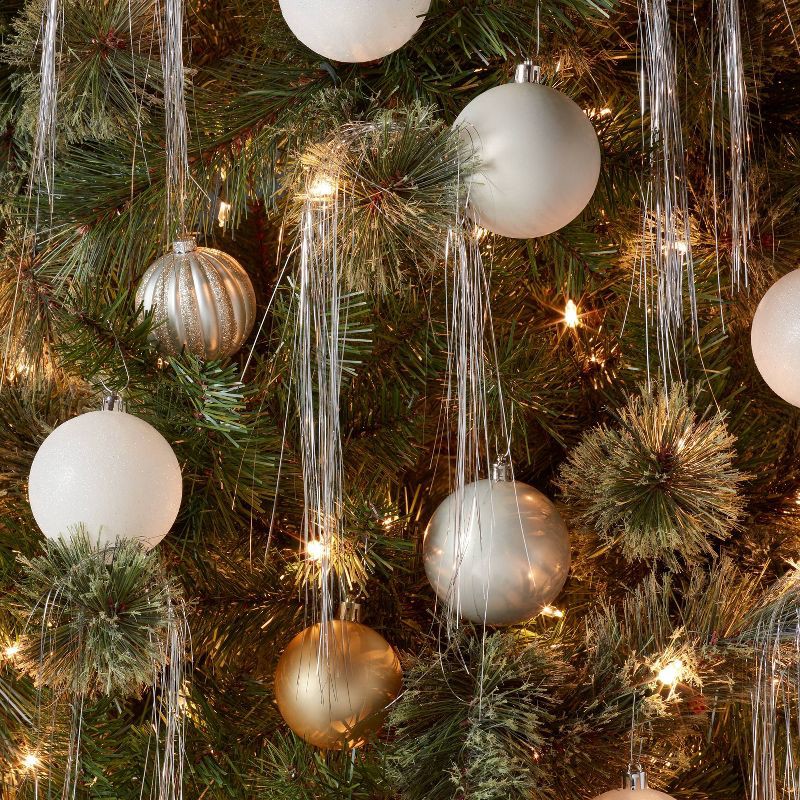 slide 2 of 3, 1000ct Christmas Tinsel Icicle Silver - Wondershop™, 1000 ct