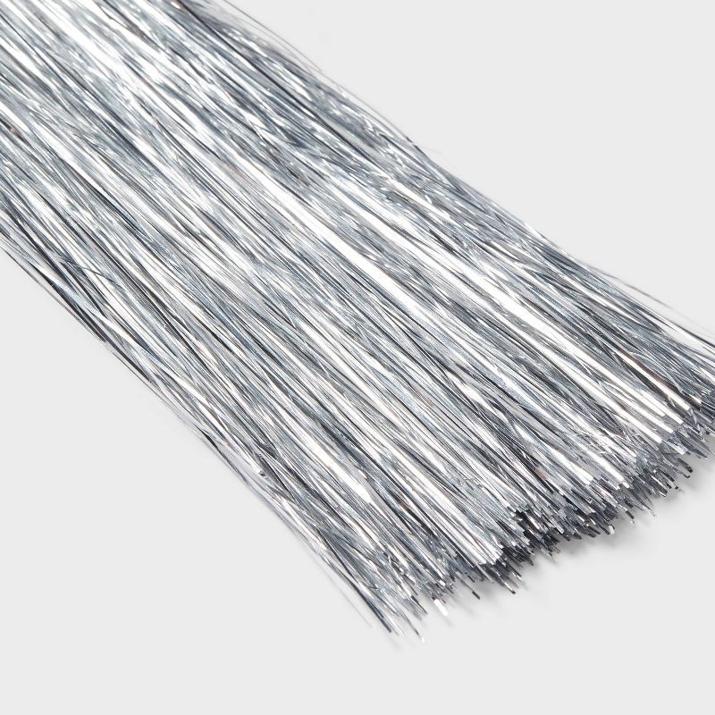 slide 3 of 3, 1000ct Christmas Tinsel Icicle Silver - Wondershop™, 1000 ct
