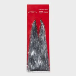 1000ct Christmas Tinsel Icicles Silver- Wondershop™