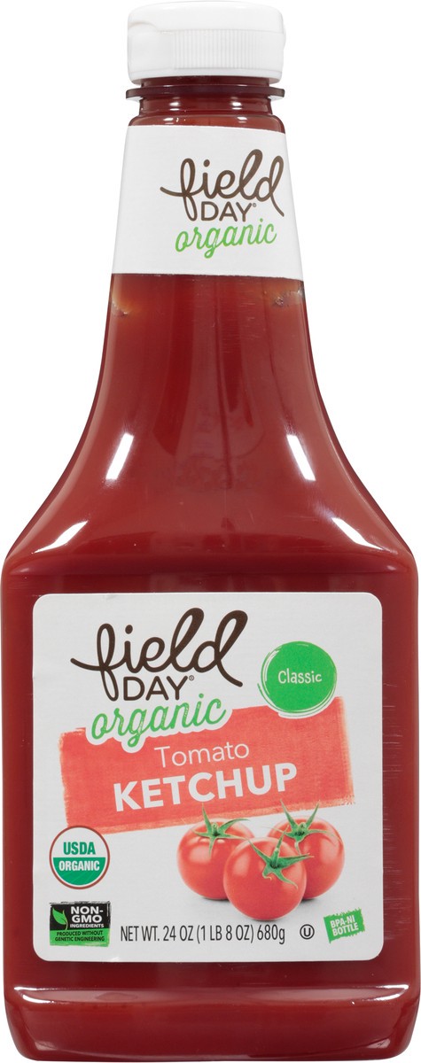 slide 7 of 13, Field Day Organic Classic Tomato Ketchup 24 oz, 24 oz