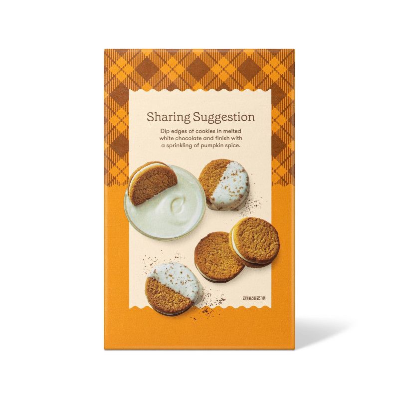 slide 5 of 5, Fall Harvest Pumpkin Cheesecake Sandwich Cookies - 10.6oz - Favorite Day™, 10.6 oz