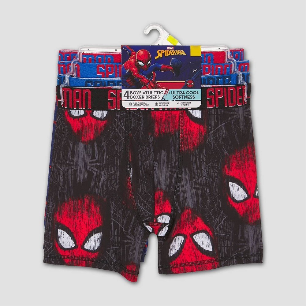slide 2 of 2, Marvel Boys' Spider-Man 4pk Underwear - 8, 4 ct
