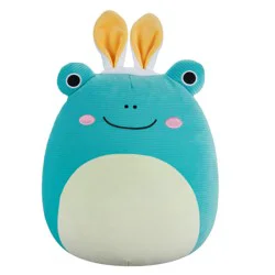 Squishmallows 12" Aqua Corduroy Frog With Bunny Ears
