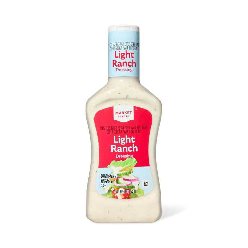 slide 1 of 3, Light Ranch Dressing 16fl oz - Market Pantry™, 16 fl oz