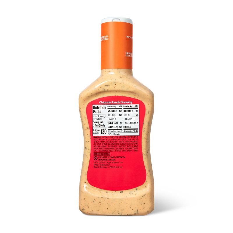 slide 2 of 3, Chipotle Ranch Dressing 16fl oz - Market Pantry™, 16 fl oz