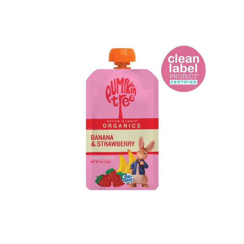 slide 7 of 7, Peter Rabbit Organics Banana & Strawberry - 4oz, 4 oz