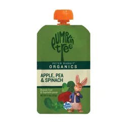 Peter Rabbit Organics Pumpkin Tree Apple Pea & Spinach Baby Food Pouch - 4.4oz