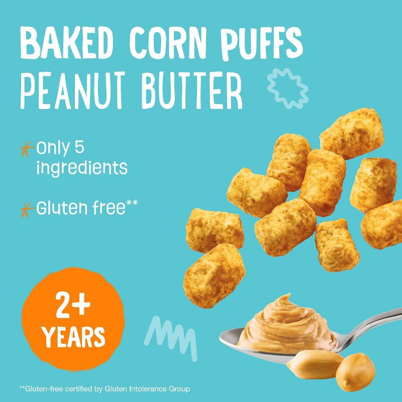 slide 10 of 10, Earth's Best Organic Peanut Butter Puffs Baby & Toddler Snacks Sesame Street - 2oz, 2 oz