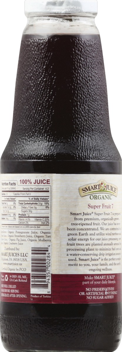 slide 5 of 6, Smart Juice Organic Superfruit Glass Bottle - 7 ct; 33.8 fl oz, 7 ct; 33.8 fl oz