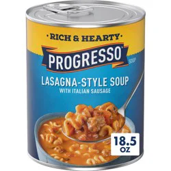 Progresso Rich & Hearty Lasagna-Style Soup with Italian Sausage - 18.5oz