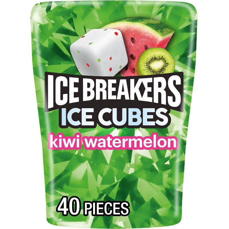 slide 1 of 7, Ice Breakers Kiwi Watermelon Ice Cubes Gum - 3.24oz, 3.24 oz