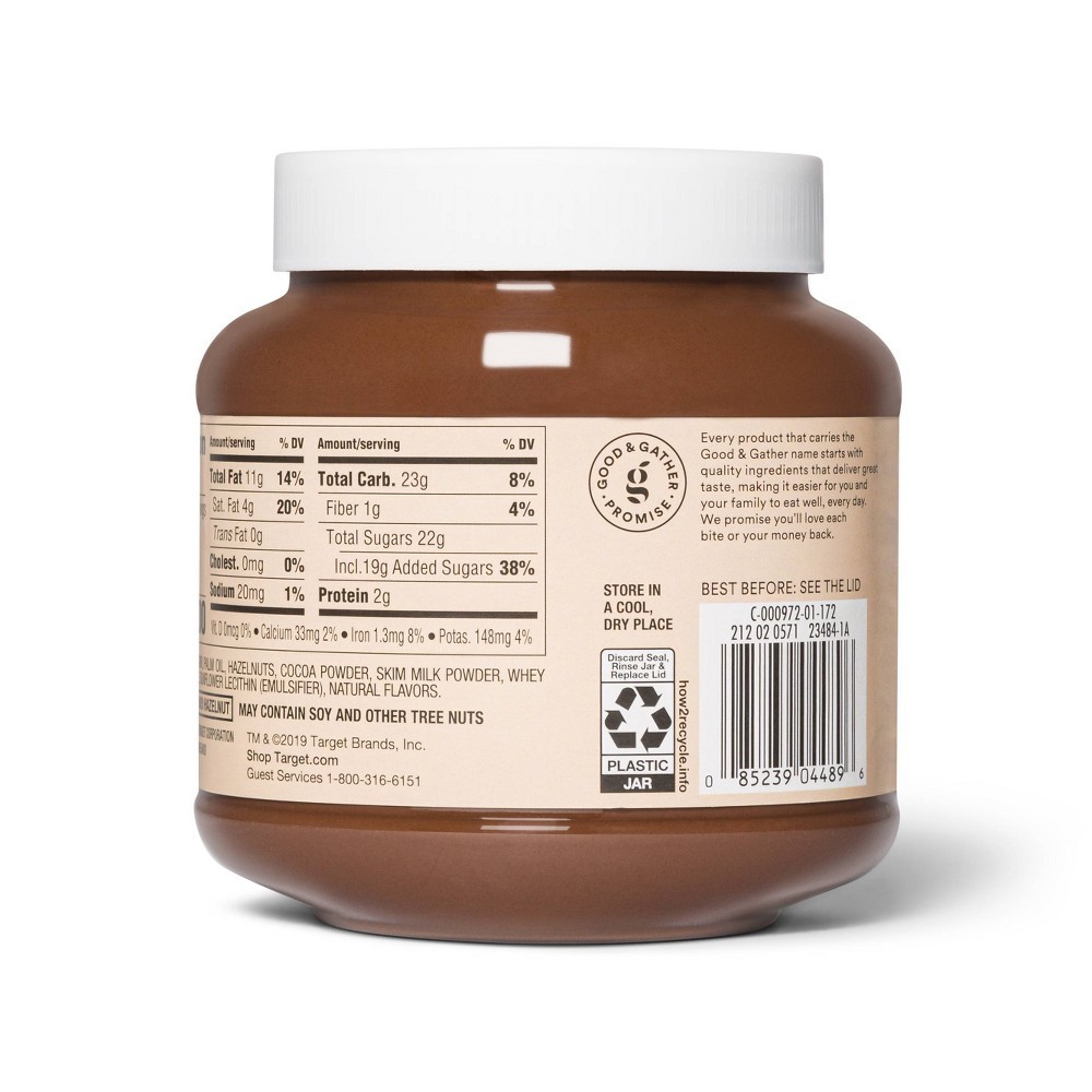 slide 3 of 3, Hazelnut Spread with Cocoa - 26.5oz - Good & Gather, 26.5 oz