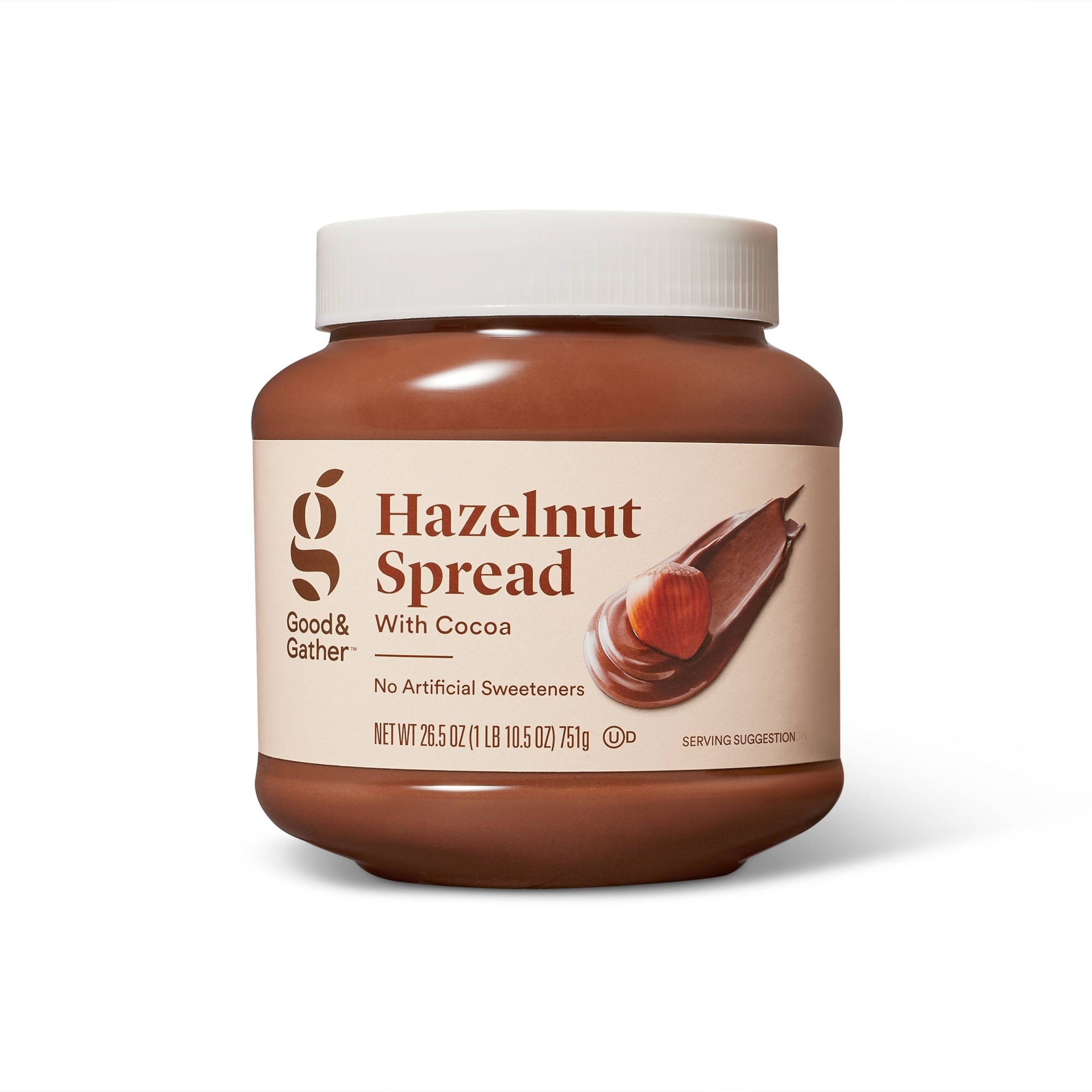 slide 1 of 3, Hazelnut Spread with Cocoa - 26.5oz - Good & Gather, 26.5 oz