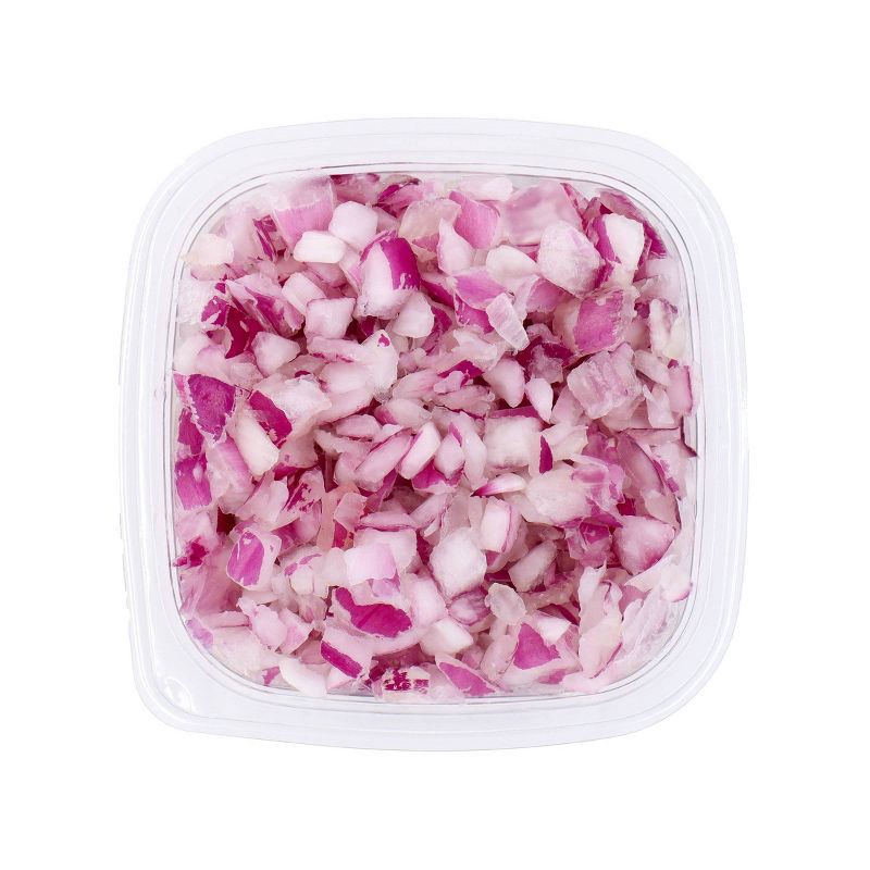 slide 3 of 5, Diced Red Onion - 5oz, 5 oz