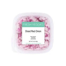 Fresh Diced Red Onion - 5oz