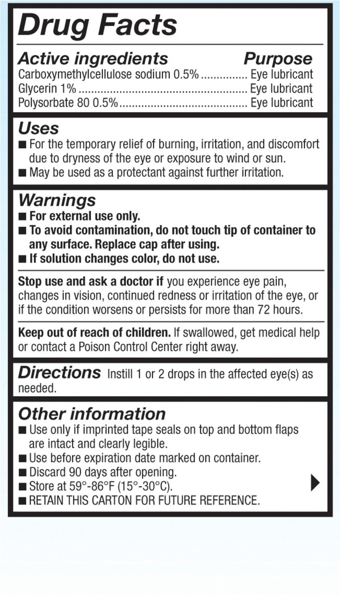 slide 4 of 6, Refresh Optive Advanced Lubricant Eye Drops Preserved Tears, 2 Count, 2x0.33 fl oz (20 mL), 2 ct