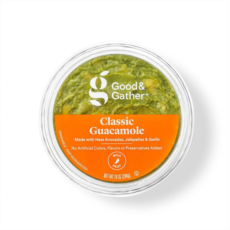 slide 1 of 3, Classic Guacamole - 10oz - Good & Gather™, 10 oz