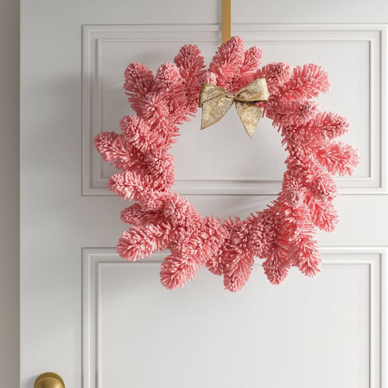 slide 2 of 3, 8ct 4.5" Glitter Christmas Bow Champagne - Wondershop™: Sparkling Tree Decor, Festive Gift Accessory, 8 ct