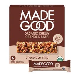 MadeGood Chocolate Chip Granola Bars - 5.1oz/6pk
