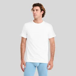 Jockey Generation™ Men's 100% Cotton Crew Neck 3pk Undershirt - White S: Tagless, Moisture Wicking, Knit Fabric