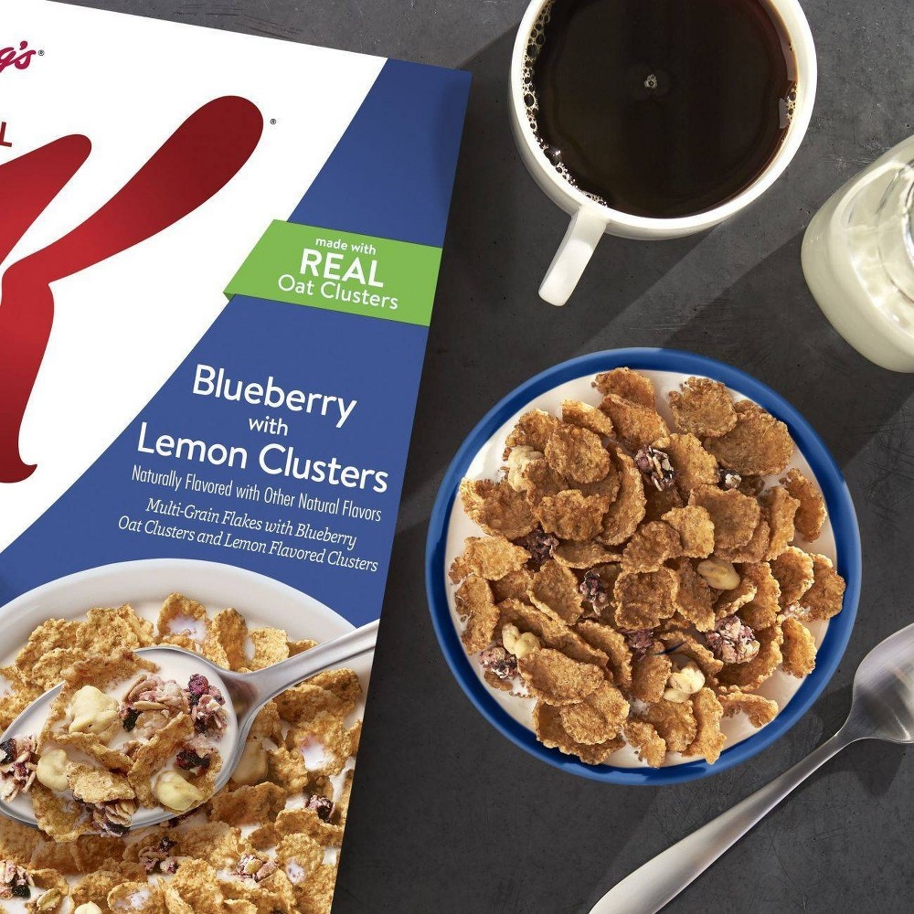 slide 3 of 8, Special K Blueberry Lemon Clusters Family Size Breakfast Cereal - Kellogg's, 18.8 oz