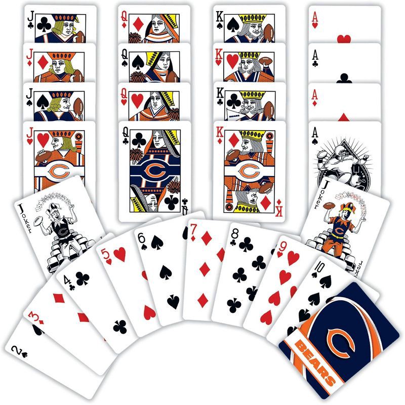 slide 3 of 4, NFL Chicago Bears Playing Cards, 1 ct