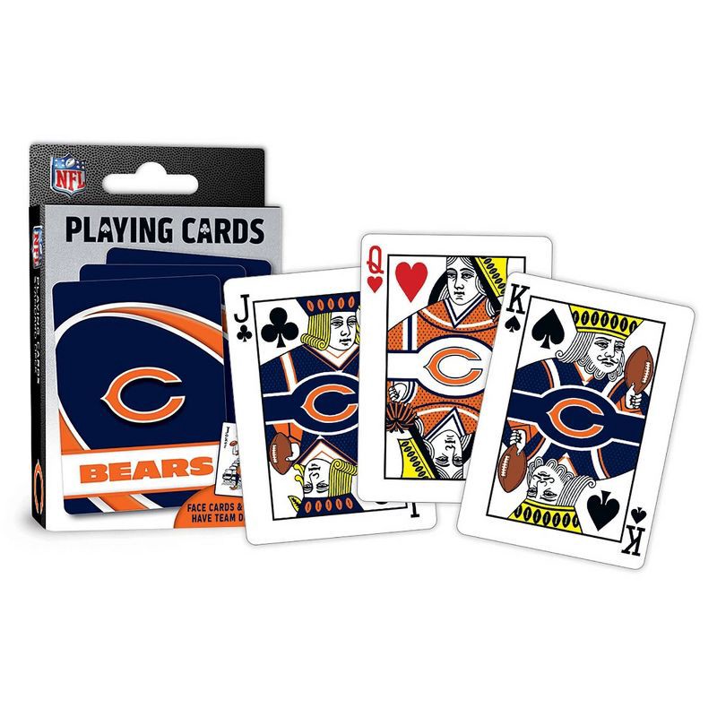 slide 4 of 4, NFL Chicago Bears Playing Cards, 1 ct