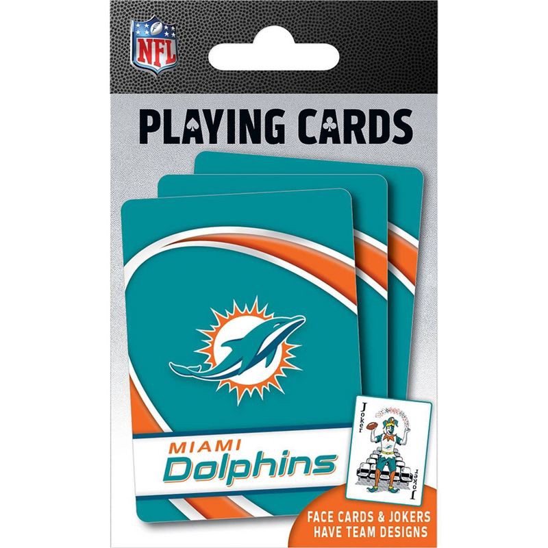 slide 4 of 4, NFL Miami Dolphins Playing Cards, 1 ct