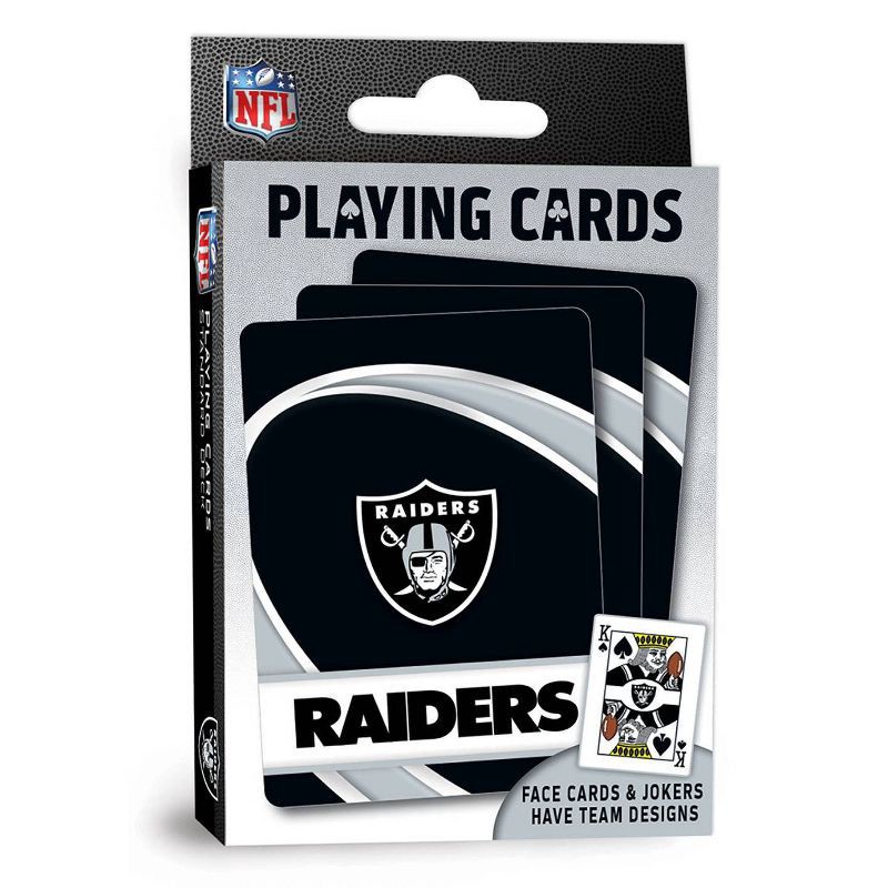 slide 1 of 1, NFL Las Vegas Raiders Playing Cards, 1 ct