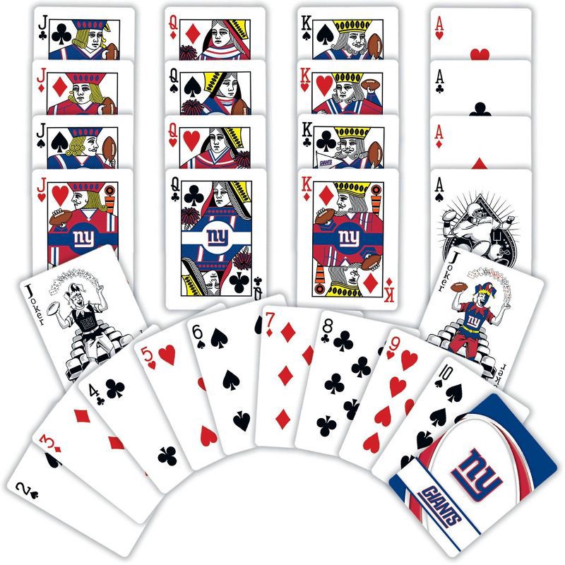 slide 4 of 4, NFL New York Giants Playing Cards, 1 ct