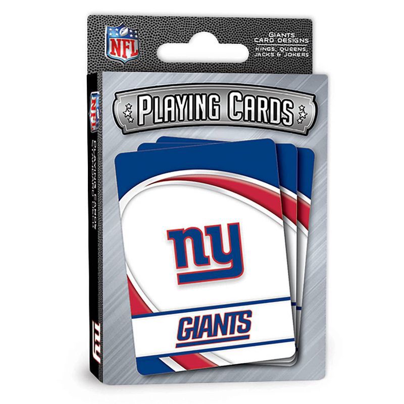 slide 1 of 4, NFL New York Giants Playing Cards, 1 ct