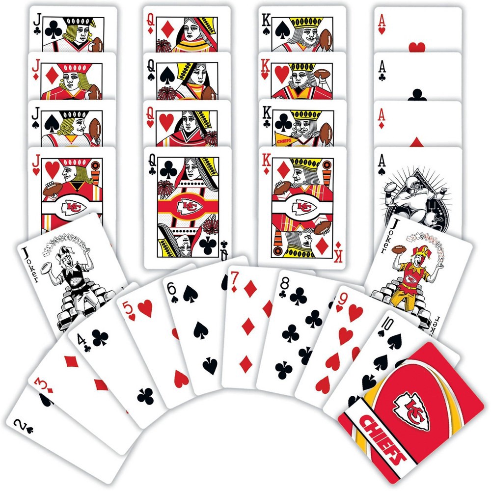 slide 3 of 4, NFL Kansas City Chiefs Playing Cards, 1 ct