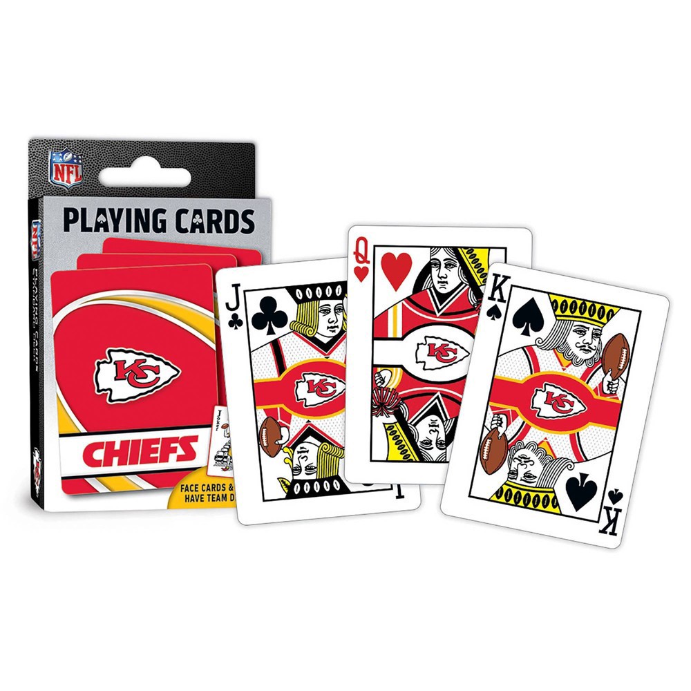 slide 4 of 4, NFL Kansas City Chiefs Playing Cards, 1 ct