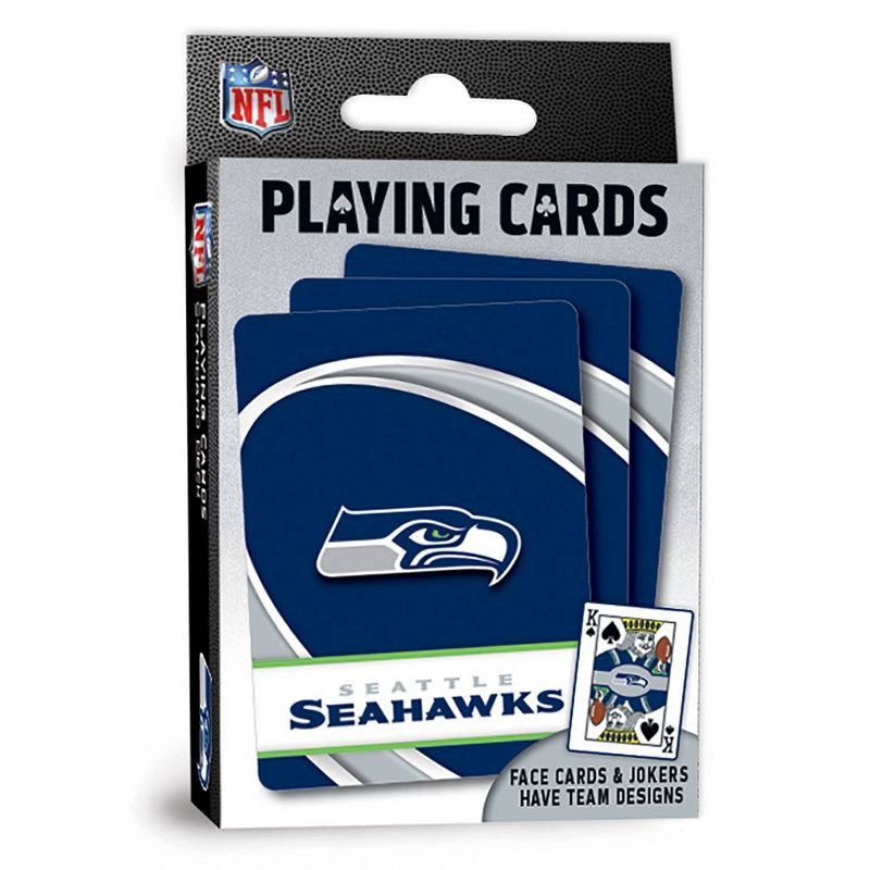 slide 2 of 3, NFL Seattle Seahawks Playing Cards, 1 ct