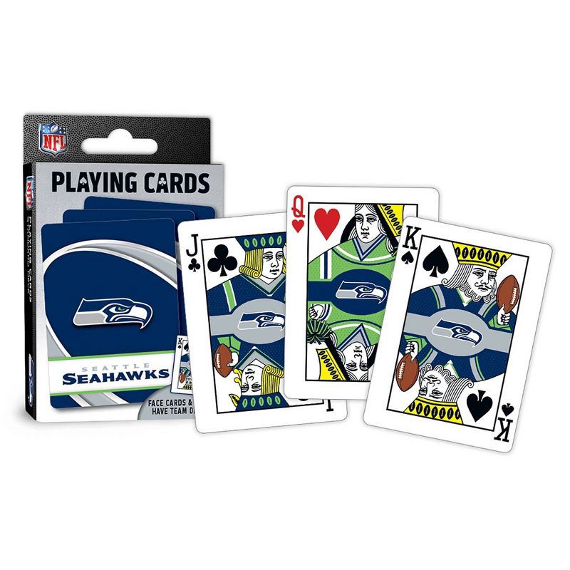 slide 3 of 3, NFL Seattle Seahawks Playing Cards, 1 ct