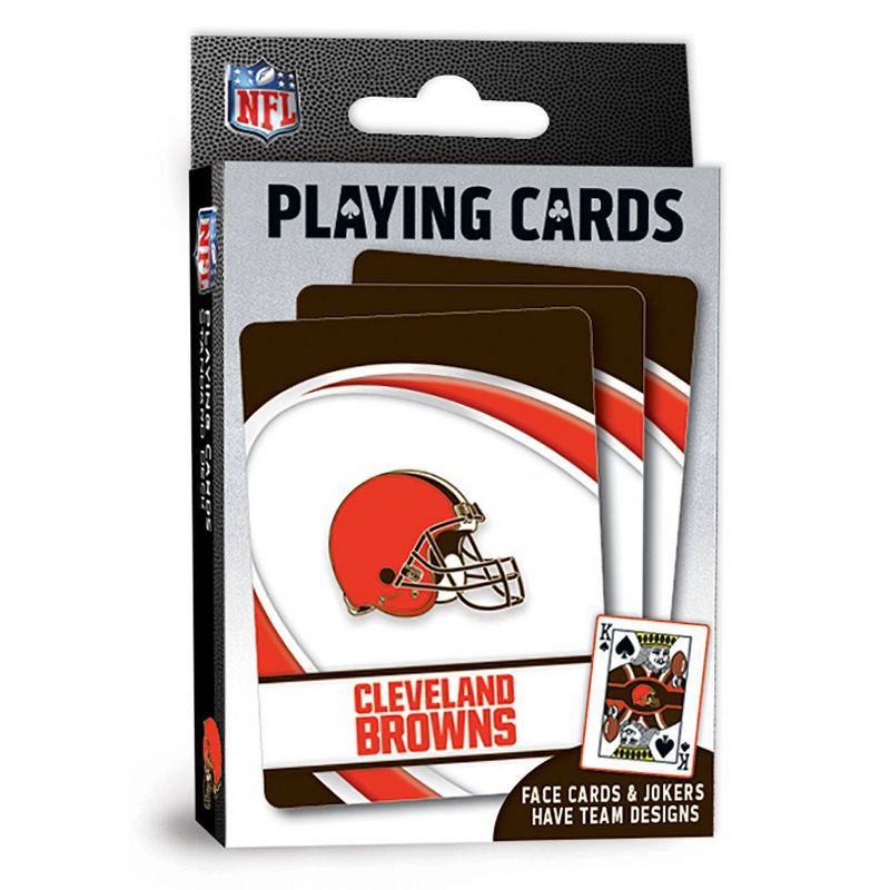 slide 1 of 4, NFL Cleveland Browns Playing Cards, 1 ct