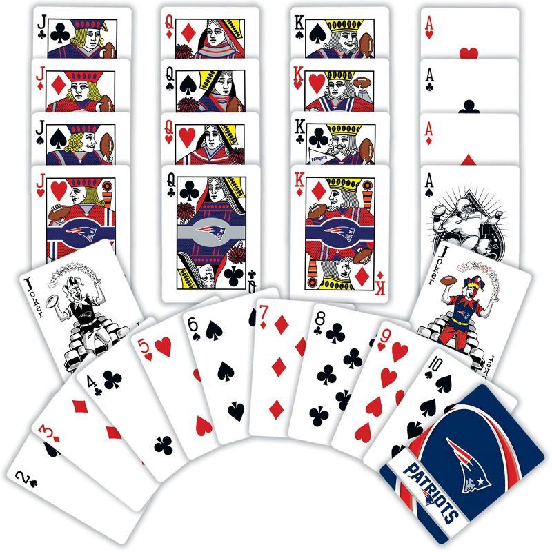 slide 2 of 4, NFL New England Patriots Playing Cards, 1 ct