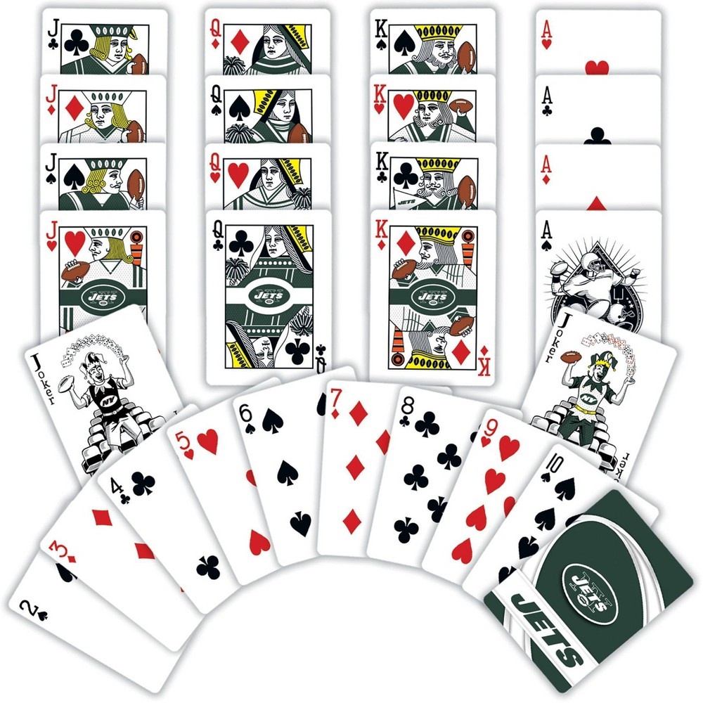 slide 3 of 4, NFL New York Jets Playing Cards, 1 ct