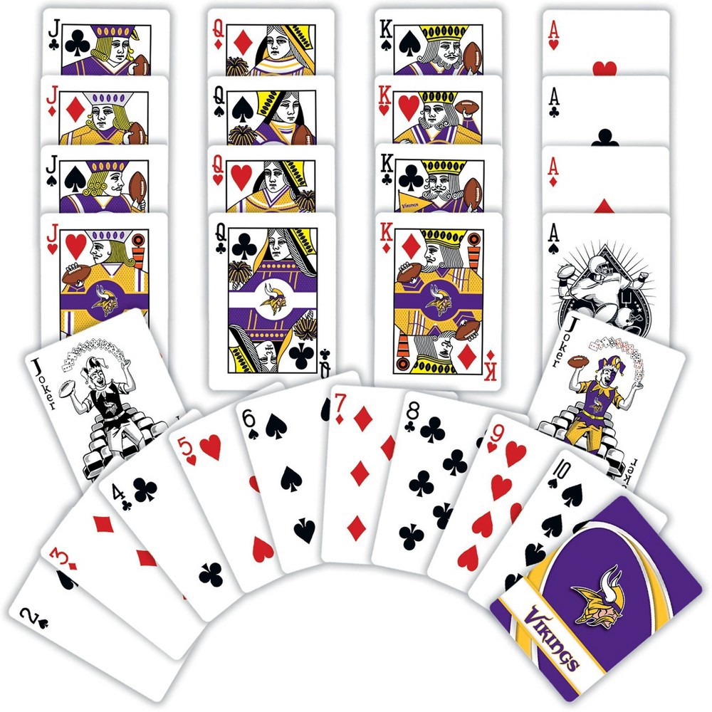 slide 3 of 4, NFL Minnesota Vikings Playing Cards, 1 ct