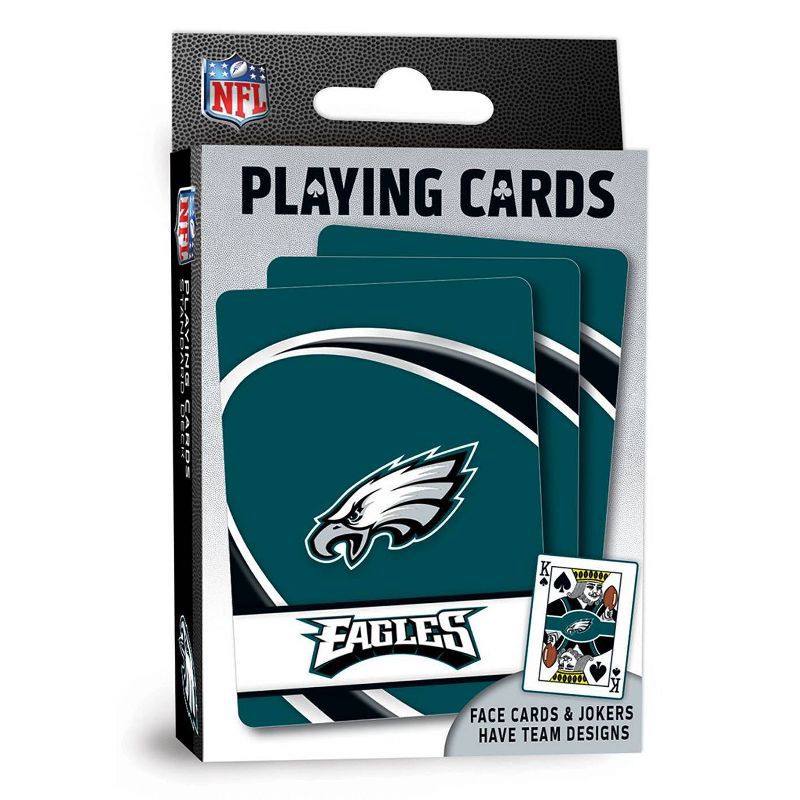 slide 1 of 3, NFL Philadelphia Eagles Playing Cards, 1 ct