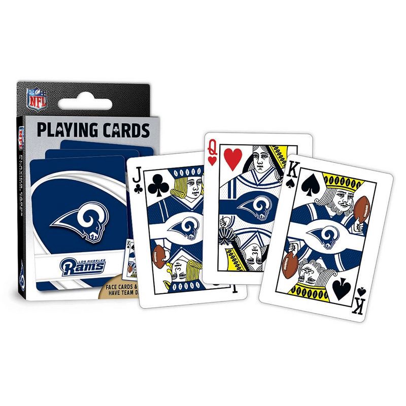 slide 2 of 3, NFL Los Angeles Rams Playing Cards, 1 ct