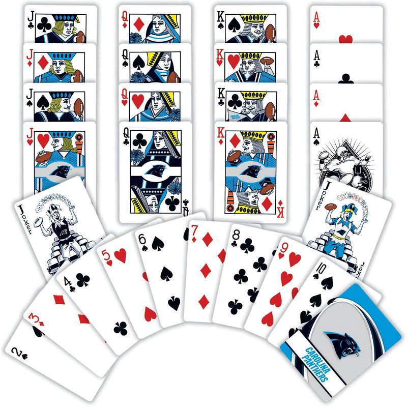 slide 4 of 4, NFL Carolina Panthers Playing Cards, 1 ct