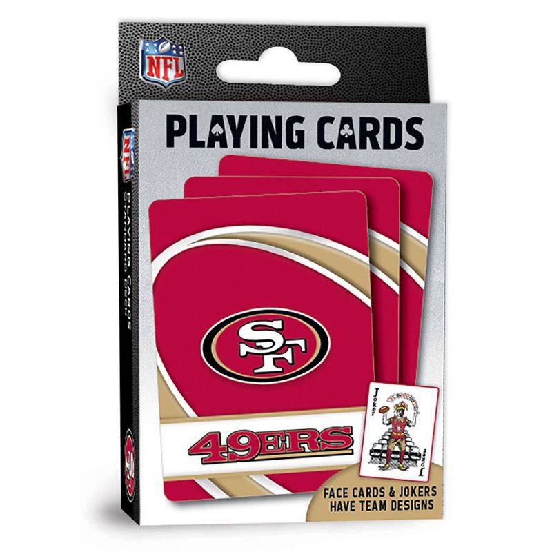 slide 1 of 3, NFL San Francisco 49ers Playing Cards, 1 ct