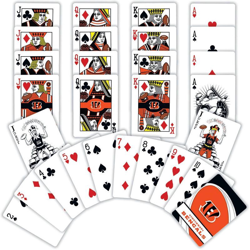 slide 3 of 4, NFL Cincinnati Bengals Playing Cards, 1 ct